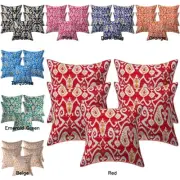 Decorative Home Decor 40 x 40 cm Boho Cushion Cover Kantha Ikat Sofa Pillow Case