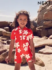 Red Flower Sunsafe Swimsuit (3mths-10yrs) (AB7036) | $28 - $33