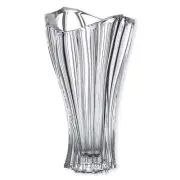 Flower Vase 12" Centerpiece Bud Vase Clear Bohemian Czech Crystal Glass Gift