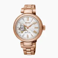 在飛比找ETMall東森購物網優惠-SEIKO精工 LUKIA玫瑰金星型鏤空機械腕錶 (4R38