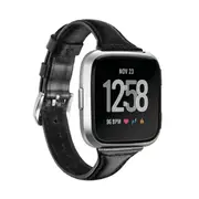 Smart Watch Strap Wrist Top Layer Leather Slim For Fitbit Versa 2 Lite Watch Bands