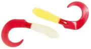 XZone BAD BLOOD 4" Super Soft Grub Super Fine Salt 2-TONE Bait Fishing Lures