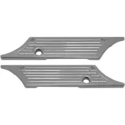 Pro-One Performance Saddlebag Latch Covers - Chrome - Ball-Milled - PO104720