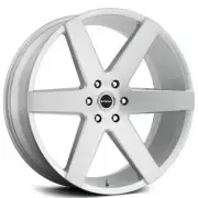 (4) 20" Strada Wheels Coda Silver Brushed Rims(B44) (for: Jaguar)