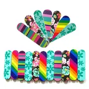 50Pcs Assorted Color Nail Art Tool Mini Nail Files Double Sided Emery Boards