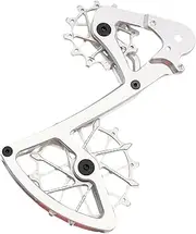 Front Derailleur for Road Cyclists, Pulley for Cyclists, Smooth Rear Derailleur - Guide Pulley Belt Portable s Aluminium Alloy Replacement Bicycle Front Derailleur, 11/12 Speed