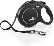 Flexi Classic Tape Retractable Dog Lead Black Large 5 Metres