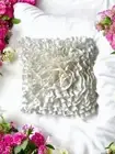 Super Soft Ruffle Flower Cushion 45x45cm Handmade Includes insert