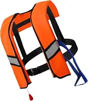 Furtryvl Kayak Life Vest - Light Swim Jacket for Adults,Reflective Portable Buoyancy Automatic Inflating Nylon Personal Flotation Devices for Paddle Board Kayaking Boating