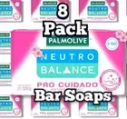 8 pack Palmolive Neutro Balance Pro Cuidado Antibacterial Moisturizing Bar Soap