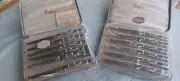 NEW SEALED Set Of 12 Griffon Knives Two Tone Chrome Made In Germany PERFECT SETS