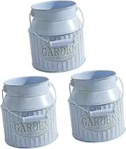 Pcs Retro Iron Flower Bucket Planter Vintage Decor Adornment for Indoor Outdoor