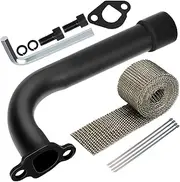YOXUFA 212 Exhaust Header Pipe Compatible with Predator 196cc 224cc 6.5hp Coleman CT200U CT200U-EX BT200X KT196 Baja Warrior Massimo MB200 Mini Bike Go Kart Parts