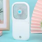 Neck Fan Mini Portable Foldable Usb Small Fan Power Bank Fan White