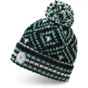 Dakine Astrid Pom Beanie, Acrylic Knit Fleece-Lined, Women's One Size, Black New