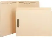 Sparco Straight-cut Tab Fastener Folders - Letter - 8 1/2" x 11" Sheet Size - 2 Fastener(s) - Manila - Recycled - 50 / Box