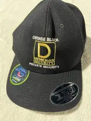 Black Security Hat Cap OSFA One Size