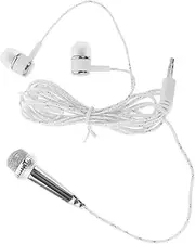 EXQUIMEUBLE Portable Microphone for Singing Wired Vocal Mic for Phones Tablets and Laptops for Karaoke and Home Entertainment Easy Plug and Play Setup