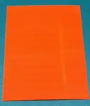 3M 3924S - 8 1/2" X 11" Orange Prismatic Reflective Stick On Tape Trailer Truck