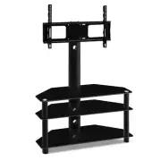 Artiss 3 Tier Floor Tv Stand With Bracket Shelf Mount glass TV Stands & Mounts