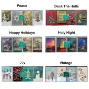 Hallmark Holiday Card Assortment w/ Designed Self-Sealing Envelopes, 4 Designs