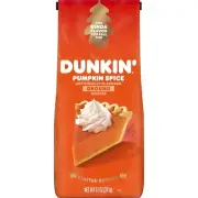 Dunkin' PUMPKIN SPICE Flavored Medium Roast Ground Coffee 11oz LIMITED SEP 2025