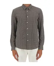 checkered shirt M Black