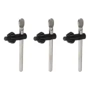 Drill Chuck Key Wrench 8mm Dia 11 Teeth for 3-16mm Drill Chuck Silver 3pcs