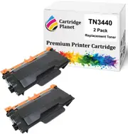 2-Pack Compatible Toner Cartridge for Brother TN-3440 TN3440 (8,000 Pages) for Brother HLL5100DN HLL5200DW HLL6200DW HLL6400DW MFCL5755DW MFCL6700DW MFCL6900DW