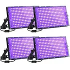 4 Pack 150W LED Blacklight, UV Black Lights for Glow Party, IP65 Waterproof O...