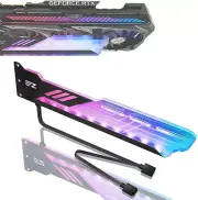EZDIY-FAB RGB GPU Holder 5V 3-Pin Colorful RGB Graphics Card GPU Support Video