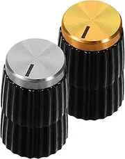 WESIEVYA 4Pcs Potentiometer Knobs Stylish Plastic Rotary Knobs for Effortless Volume Control Amplifiers Guitars Precision Design Compatible with Various Audio Equipment