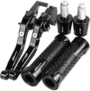 Brake Motorcycle Adjustable Extendable Foldable Brake Clutch Levers Handlebar Hand Grips Ends for Suzuki VSTROM 1050 2020 2021 (Color : 1)
