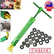 DIY Polymer Clay Gun Extruder Sculpey Sculpting Tool w/ 20 Discs Cake Tool CraSK