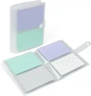 Jactales Large 5x7 Index Card Holder Binder with Clear Plastic Sleeves – 200 Pocket Card Organizer for Indexcards, Flashcards, Postcards, Recipe Cards, Photos, and Study Notes – Small Storage Album