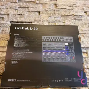 ZOOM LiveTrack L20 Console 數位 混音器 MIXER 樂團 錄音 直播 展演空間 教室