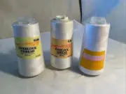 overlock thread lot of 3 White 3000 yds