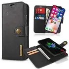 iPhone 11 Pro Wallet Case Detachable Slim Shockproof RFID Cover Genuine Leather