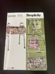 Walker Bags & Organizer Accessories Sewing Pattern~5 Variations~Simplicity 9400