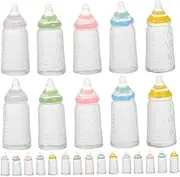BESTYASH 50Pcs Cute Mini Bottle Realistic Decorative Ornaments for Shower Party Office Desk Bookshelf Decor Portable Safe Materials for Enjoy Anytime