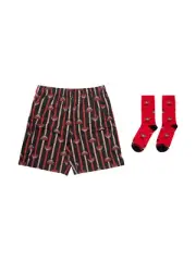Essendon Bombers AFL Mens Boxer Shorts & Sock Gift Set by Sporting House
