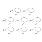 1m/3.3ft 8 Set Ceiling Hanging Wire Cable Kit with Round Nail, Style 1
