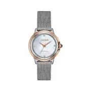Citizen Eco-Drive Women's Diamond Accent Mesh Band 32mm Watch EM0796-59Y No Box