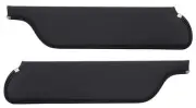 1965-66 Mustang Coupe / Fastback; Premium Sunvisors; Moonskin Vinyl; Black