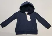 Pumpkin Patch Boys Navy Blue Jacket Hoodie Size 2 New w/Tags
