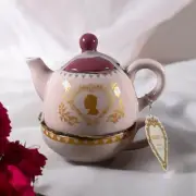 Bridgerton Limited Edition Light Pink Cameo Stacked Valentine Teapot & Cup Set