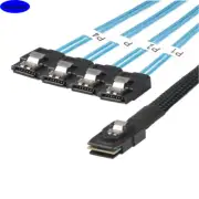 MINI SAS SFF-8087 to 4 Ports SATA 7P female server connection cable