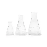 FGSET3 Glass Erlenmeyer Flask Set - 50/150/250Ml, 3 Sizes