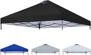 ABCCANOPY 10x10 Canopy Replacement Top Cover with Air Vent, Canopy Cover Only No Frame, Black