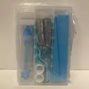 42 PCs Cake Decorating Baking Tools Kit Nozzles Piping Cream Icing Bag Blue J4
